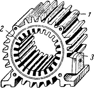  Статор асинхронного двигателя без обмотки