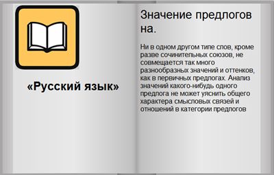 Значение предлогов на