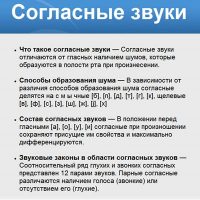 Согласные звуки