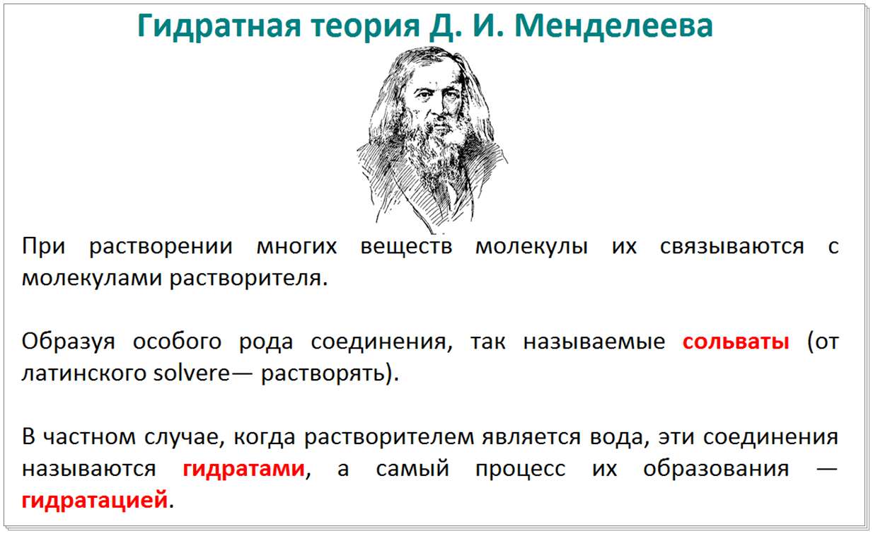 Гидратная теория Д. И. Менделеева